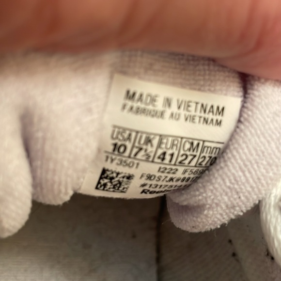 Reebok white court shoes size 10 - Picture 3 of 5